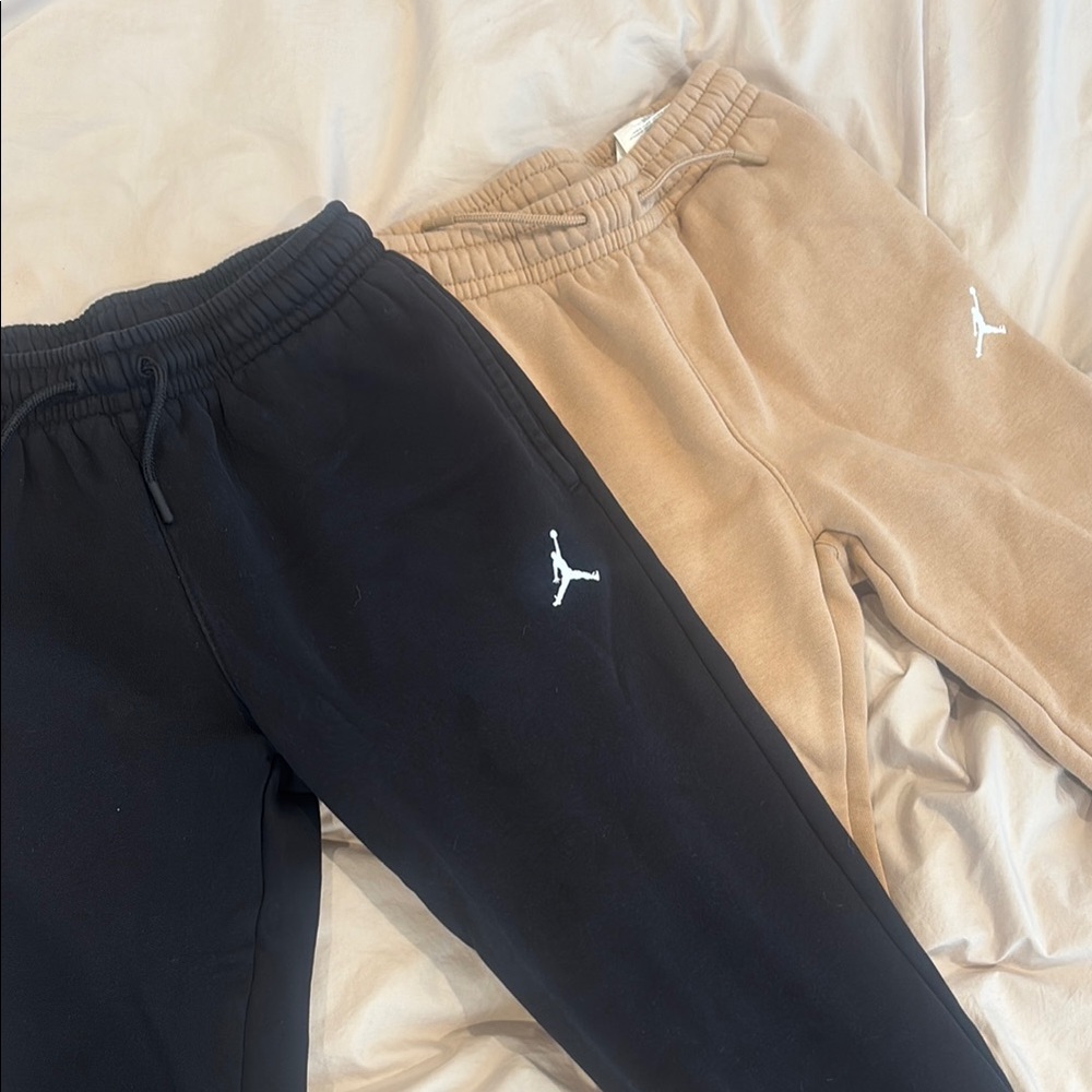 Kids Black and Tan Joggers